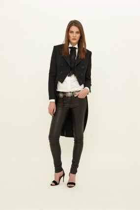 A stylized set of tails for Sundays // via style.com